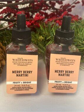 Merry Berry Martini Bath & Body Works 2 New Wallflower Refills